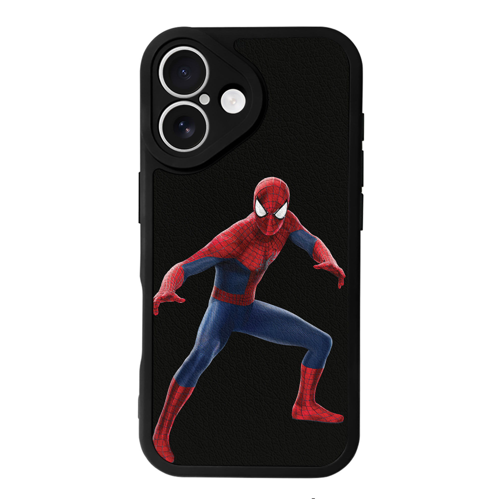 （画像用） Spider Man スパイダーマン 【iPhone 16シリーズ対応】シリコンスマホケース（レザー調） 材質：シリコン